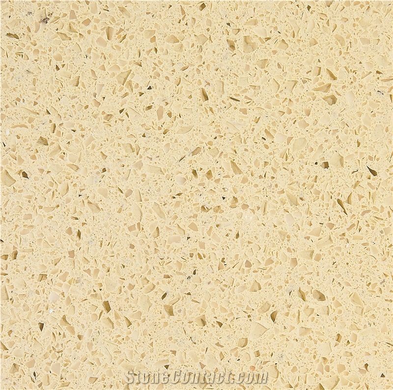 Yellow Quartz Slabs  Particle Board For Industry