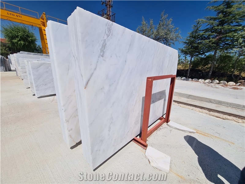 Afyon White  Marble Slabs