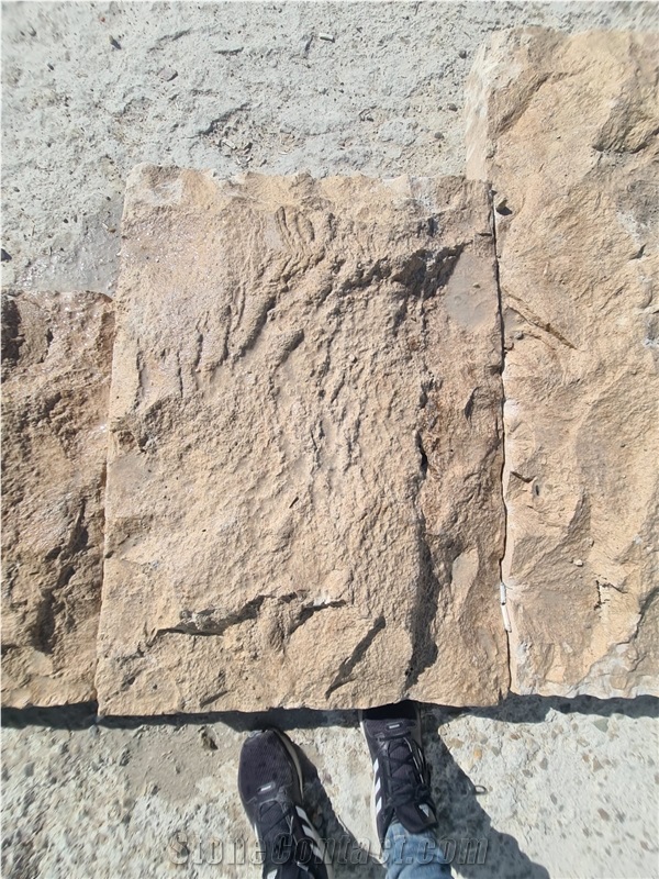 Big Size Split Face Travertine Split Wall Stone