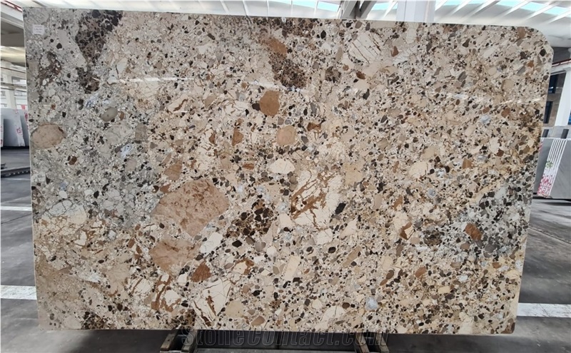 Ceppo Beige Marble Slabs