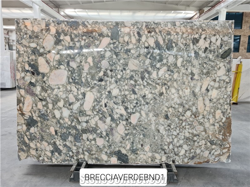 Green Violet Marble Slabs