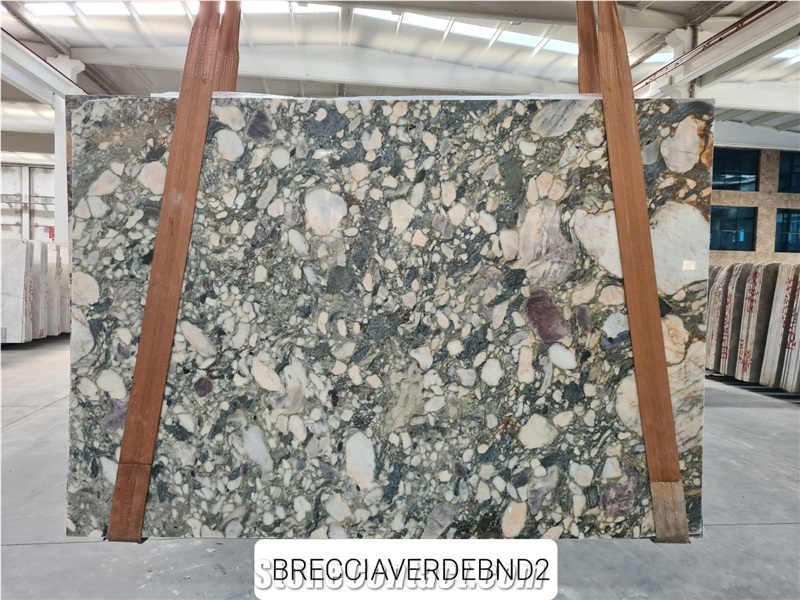 Green Violet Marble Slabs