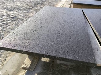 Leathered Black Basalt Tiles