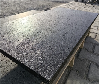 Leathered Black Basalt Tiles