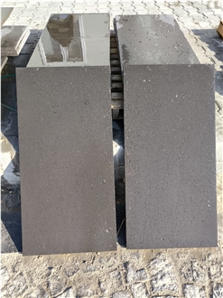 Leathered Black Basalt Tiles