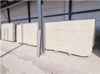 Light Veincut Travertine Slabs