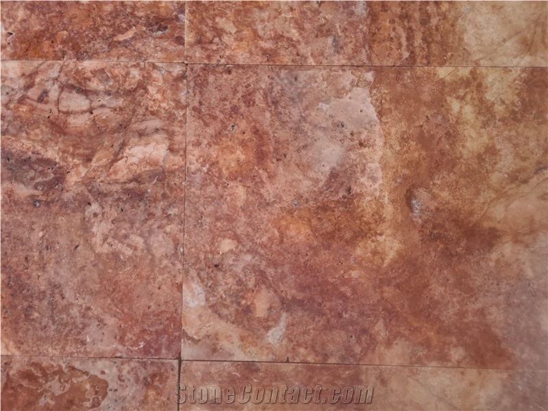 Rosa Travertine Tumbled Tiles