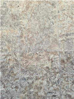 Silver Travertine Standart Tumbled  Tiles