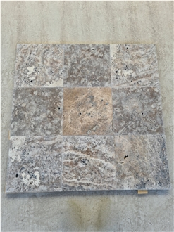 Silver Travertine Tumbled Commercial Tiles