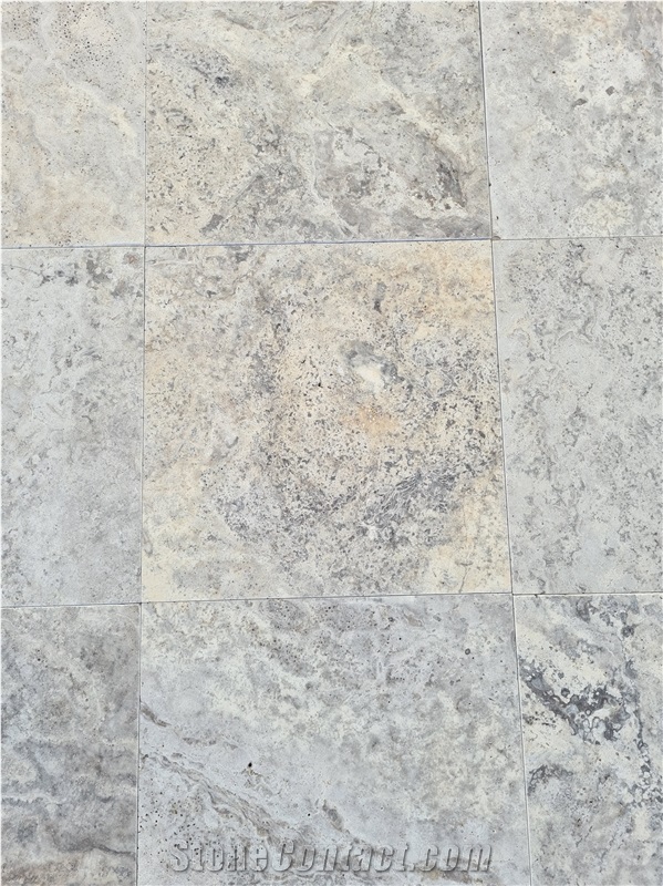 Silver Travertine Tumbled Premium Tiles