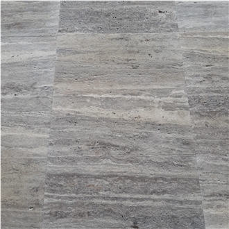Silver Travertine Veincut Tiles