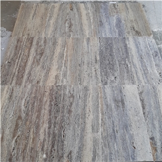 Silver Travertine Veincut Tiles