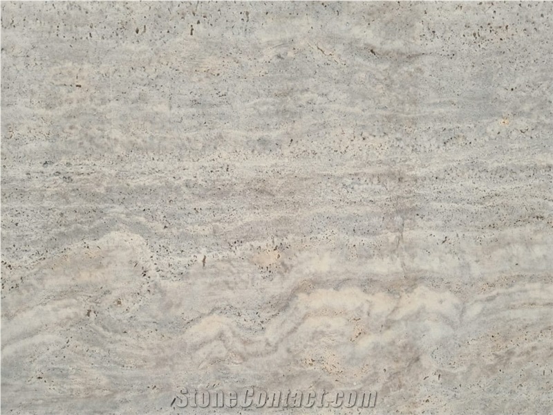 Silver Veincut Travertine Slabs