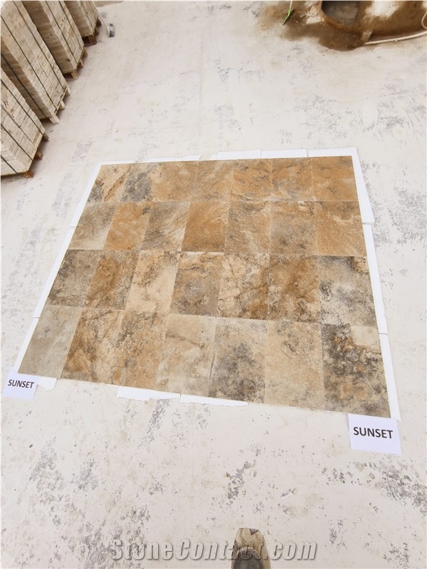 Sunset Travertine Tiles