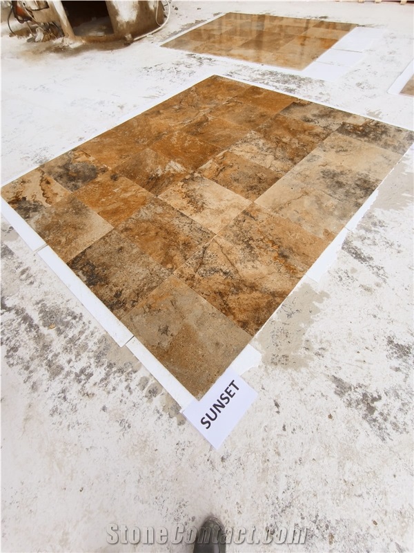 Sunset Travertine Tiles