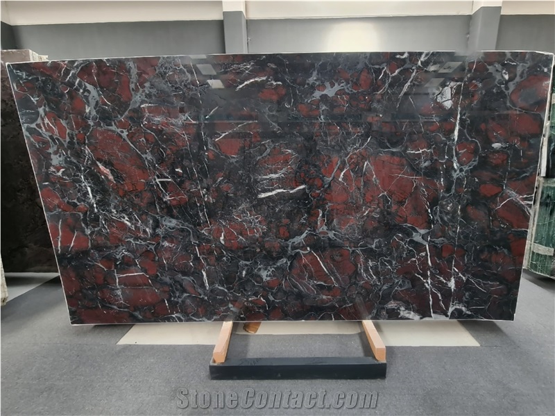 Teos Black Marble Slabs