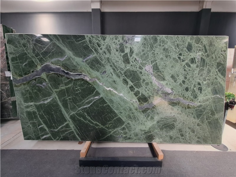 Teos Green Marble Slabs
