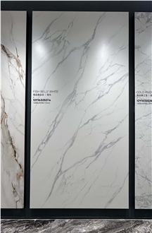 3200*1600 Arabescato White Matt 1.2Cm Porcelain Slabs