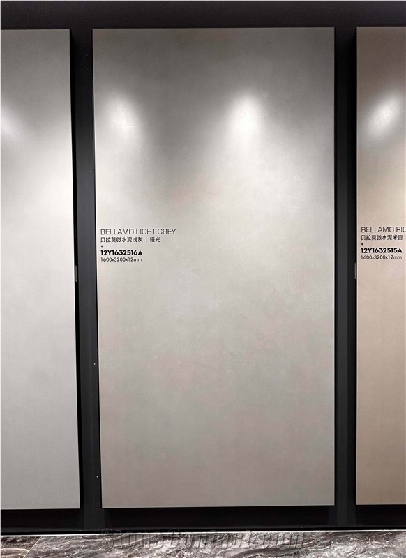 3200*1600 LIGHT GRAY GRAY Matt 1.2Cm Porcelain Slabs