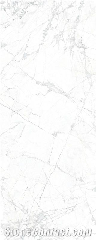 3200*1600 Volakas White Matt 1.2Cm Sintered Stone Wall