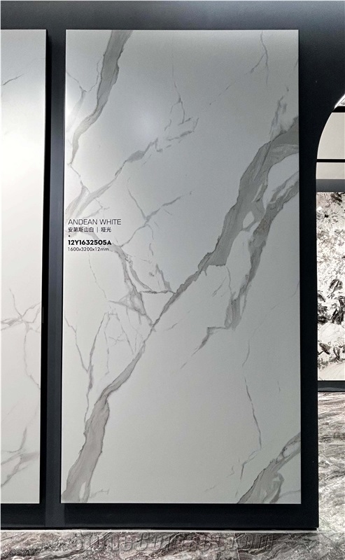 China Carrara White Matt 1.2Cm Porcelain Slabs