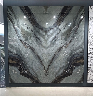 China Dreaming Green Polished 12Mm Porcelain Slabs