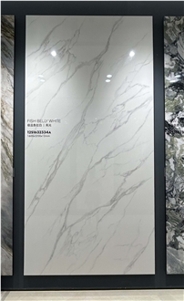 China Fish Belly White Glossy 12Mm Porcelain Slabs China Fish Belly White Glossy 12Mm Porcelain Slabs