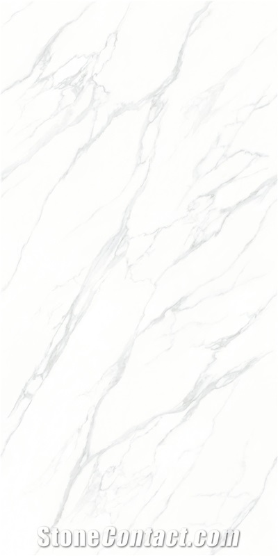 China Fish Belly White Glossy 12Mm Sintered Stone Slabs