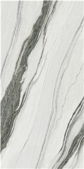 China Verde Prato Green Glossy 12Mm Sintered Stone Slabs