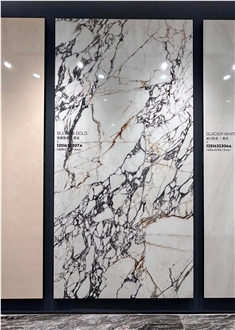 Chinese Calacatta Viola Gold Polished 12Mm Porcelain Tiles Chinese Calacatta Viola Gold Polished 12Mm Porcelain Tiles