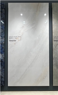 Chinese Iran White Onyx Looks Glossy 12Mm Porcelain Tiles