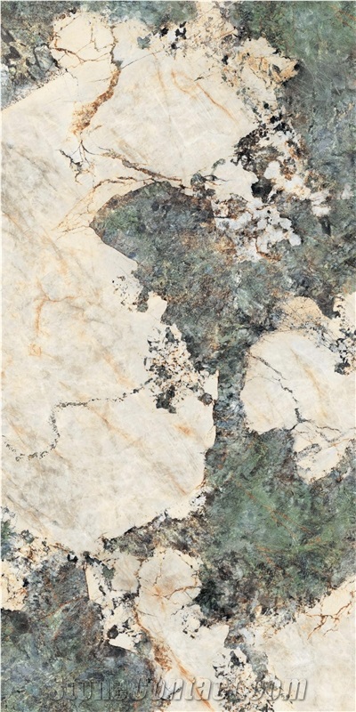 Chinese Patagonia Green Polished 12Mm Sintered Stone Tiles