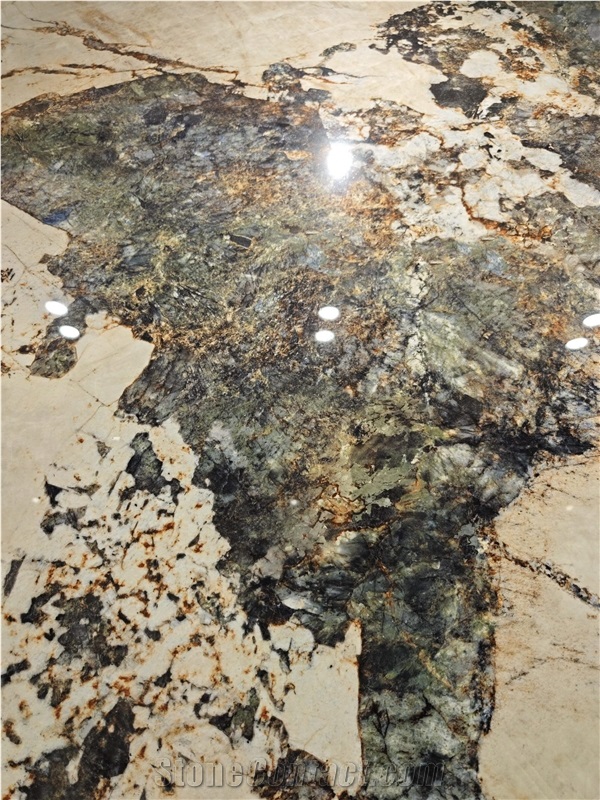 Chinese Patagonia Green Polished 12Mm Sintered Stone Tiles