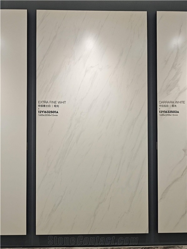 Chinese Snow Mountain White Matt 1.2Cm Porcelain Tiles