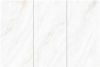 Iran White Onyx Looks Glossy 12Mm Sintered Stone Tiles