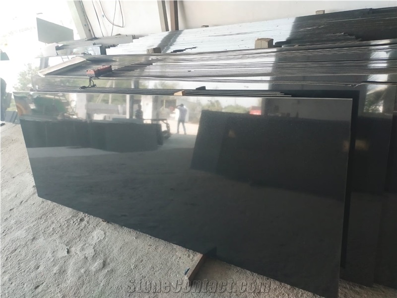 Black Galaxy Granite Slabs