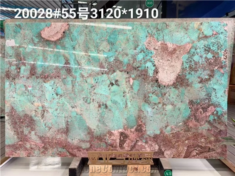 Amazon Green Granite Slab Pattern For Wall Decoration