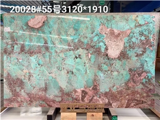Amazon Green Granite Slab Pattern For Wall Decoration