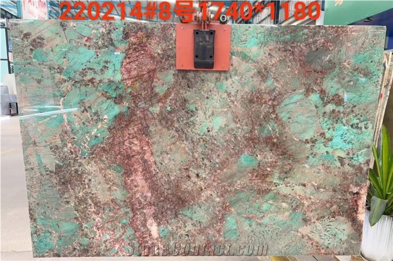 Amazon Green Granite Slab Pattern For Wall Decoration