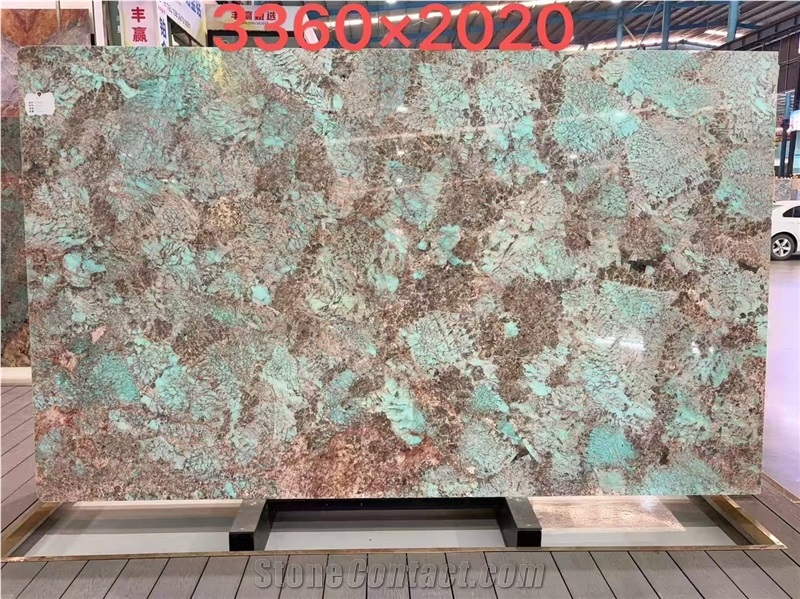 Amazon Green Granite Slab Pattern For Wall Decoration