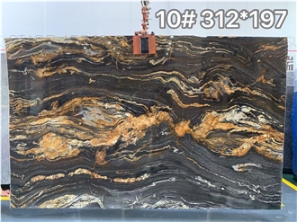 Black Cosmic Granite Slab Customized Size Wall Tiles