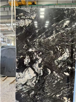 Brazil Titanium Granite Slab Customized Size Floor Tiles