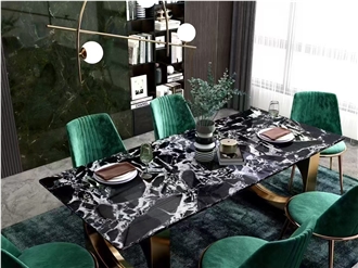 Bulgary Black Marble Slab For Cutting Wall Tiles