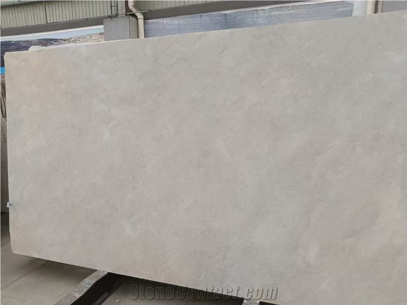 China Rainy Grey Marble Polished Slab Tile Floor Tiles