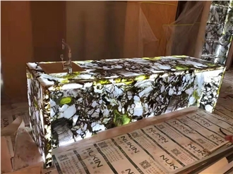 Chinese Green Jade Marble Slabs