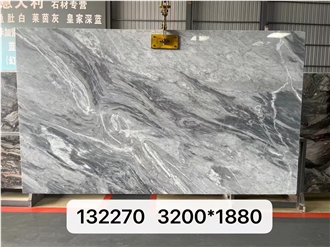 Floence Grey Marble Slab Customized Size Floor Tiles