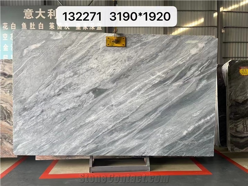 Floence Grey Marble Slab Customized Size Floor Tiles