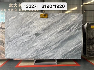 Floence Grey Marble Slab Customized Size Floor Tiles