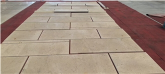 French Bordeaux Limestone Slab For Cutting Floor Tiles