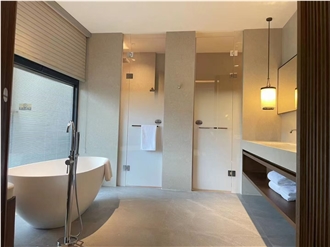French Hugo Cream Limestone Slab Customized Size Floor Tiles